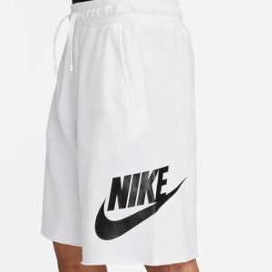 Short Nike Club Alumni French Terry – DX0502‑100 (Blanc/Blanc/Noir)