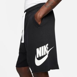Short Nike Club Alumni French Terry – DX0502‑010 (Noir/Blanc)